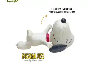 Mainan Mcdonalds Happy Meal Toy Figurine Snoopy The Peanuts Tahun 2015