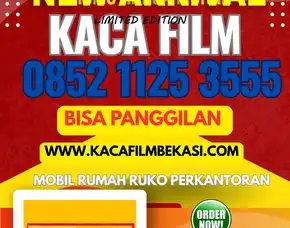 Pusat Kaca Film Bekasi Hitam Riben Termurah