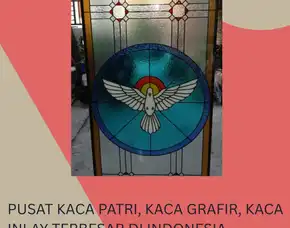 Pesan Tukang Kaca Patri Grafir Inlay Gereja Bintan