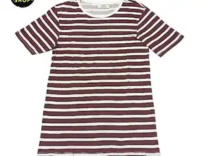 Kaos Tshirt Stripe Strip Salur Garis Essentials Bershka Vintage Casual