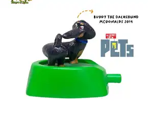 Mainan Koleksi Mcdonalds Happy Meal Toy The Secret Life Of Pets Buddy The Dachshund 2019