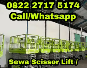 Pesan Sewa Scissor Lift Man Lift Profesional Pier Pasuruan
