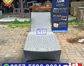Pengrajin Sunbed Sun Lounger Kursi Santai Rotan Sintetis Lamborgini Kolam Renang