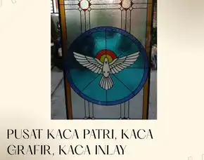 Pesan Kaca Stained Kaca Patri Grafir Inlay Gereja Batam