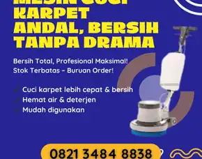 Jual Mesin Cuci Karpet Di Bantul, Siap Kirim Ke Lokasi Anda