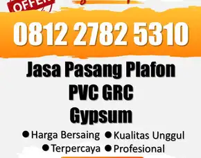 Handal, Rab Bangun Plafon Pvc Viplaf Murah Tawangsari Sukoharjo