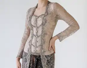 Terlengkap, Kebaya Modern Wisuda Hijab, Kebaya Brokat, Kebaya Tunangan Kutubaru, Bengkulu, Neng Lina Kebaya