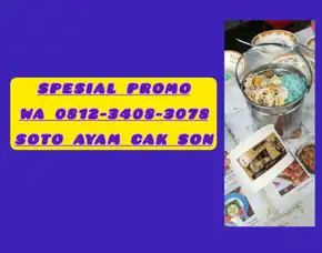 Spesial Promo Ulasan Soto Ayam Kuah Santan Terdekat Cak Son Gondowangi Malang