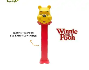 Mainan Koleksi Pez Candy Dispenser Seri Disney Winnie The Pooh Figur Hungary 2000