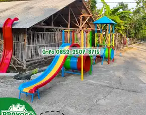 Gambar Kursi Ayunan Santai Dan Terowongan Paud Kec Kragilan Serang