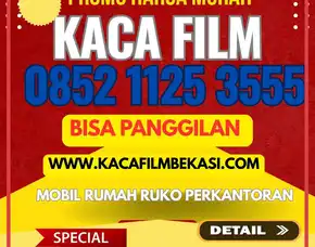 Kaca Film Rumah Bekasi Hitam Riben Termurah