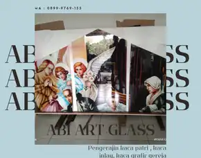 Pesan Kaca Patri Grafir Inlay Gereja Tomohon