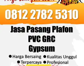 Terbaik, Pemborong Plafon Gypsum Sederhana Weru Sukoharjo