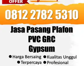Terpercaya, Jasa Pemasangan Plafon Pvc Flat 2 Warna Hitam Putih Mojolaban Sukoharjo