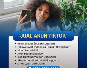 Jual Akun Tiktok Terbaru