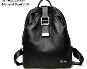 Tas Ransel Wanita Bahan Semi Kulit