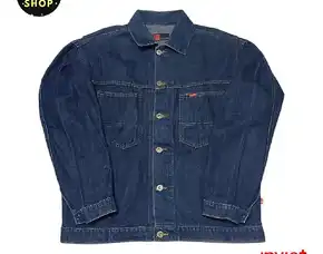 Jaket Trucker Work Jacket Ovesize Denim Jeans Invictus Boxy