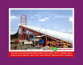 Fabrikasi Stone Crusher Plant Conveyor Belt Kapasitas Besar Buru