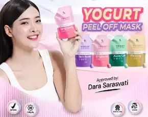 Fav Beauty Yogurt Peel Off Mask - Acne Care Skin Barrier Firming Brightening - Masker Peel Off Peraw