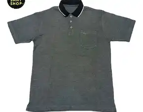 Kemeja Kaos Polo Shirt Polos Basic Trc Preloved Abu Abu