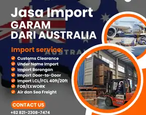 Jasa Import Garam Dari Australia
