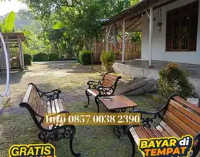 Pusat Bangku Modern Kombinasi Kayu Panjang Santai Kec Jamanis Tasikmalaya
