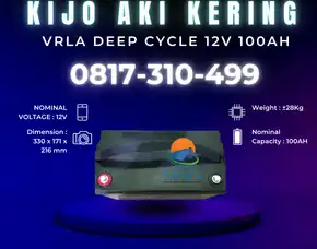 Jual Aki Kering Untuk Panel Surya Gresik