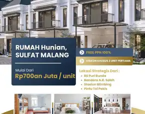 Rumah Eksklusif Di Sulfat Tengah Kota Malang Lokasi Super Strategis Dekat Arjosari