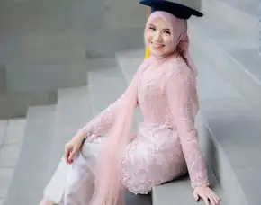 Terbaik, Kebaya Modern Wisuda Hijab, Kutubaru, Bawahan Kebaya, Tunangan, Minahasa, Neng Lina Kebaya