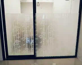 Sticker Sandblast Kaca Ruko Tanggerang