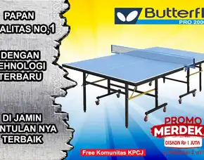 Tenis Meja Pingpong Merk Butterfly New
