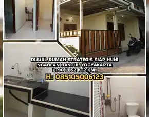 Dijual Rumah Siap Huni Di Ngabean Bantul Yogyakarta.Lt90 Lb52 Kt2 Km1 Strategis