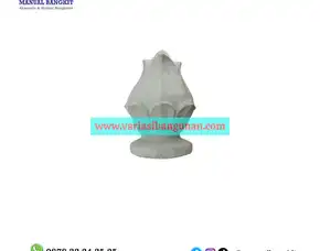 Ornamen Tiang Kuncup Melati Beton Cor