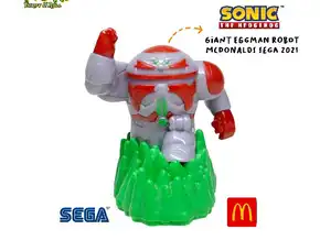 Mainan Koleksi Sonic The Hedgehog 2 Giant Eggman Robot Mcdonalds Happy Meal Toy Sega Tahun 2021