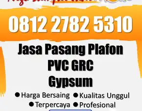 Bergaransi, Terima Borongan Bangun Plafon Pvc Interior Terpercaya Baki Sukoharjo