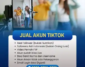Jual Akun Tiktok 6k Followers