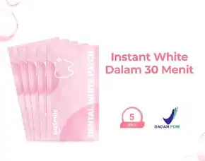Go Smile Dental White Patch - Pemutih Gigi Teeth White Strips Home Bleaching Untuk Memutihkan Gigi S