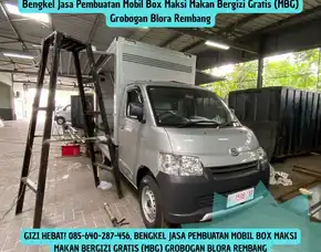 Gizi Hebat, Bengkel Jasa Pembuatan Mobil Box Maksi Makan Bergizi Gratis (Mbg) Grobogan Blora Rembang