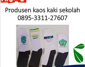 Kaos Kaki Anak Custom Belanja Kaos Kaki Logo Sekolah Untuk Smp/Mts Sumenep Jawa Timur