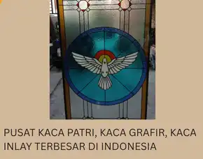 Pesan Tukang Kaca Patri Grafir Inlay Gereja Natuna