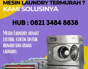 Mesin Laundry Bantul Siap Pakai, Free Instalasi