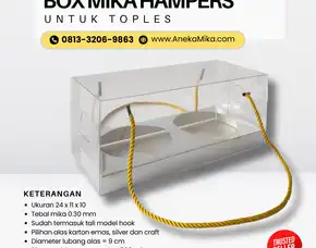 Grosir Kotak Mika Hampers Surabaya