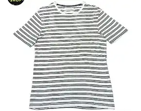 Kaos Tshirt Essentials Zara Stripe Stripes Strip Salur Garis