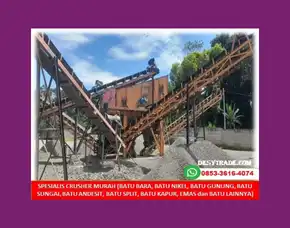 Fabrikasi Rock Crusher Plant Alat Penghancur Batu Kapur Tuban