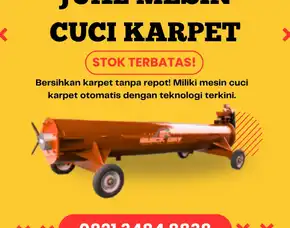Jual Mesin Cuci Karpet Di Bantul, Harga Termurah & Siap Pakai