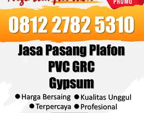 Terbaik, Biaya Borong Plafon Model Ceiling Murah  Sukoharjo