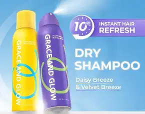 Dry Shampoo - Instant Hair Refresh Daisy & Velvet Breeze Shampo Tanpa Bilas Hair Spray Semprotan