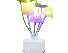 Lampu Tidur Jamur Avatar Sensor Mushroom Lamp Led Night Lampu Hias Kamar Colokan Dinding Warna Unik