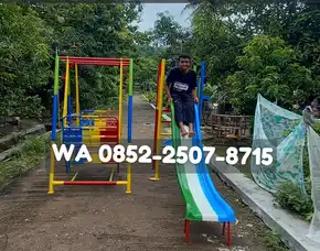 Contoh Ayunan Besi Dewasa Dan Perosotan Custom  Kec Jambesari Darus Sholah Bondowoso