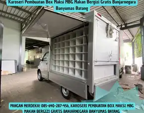Pangan Merdeka, Karoseri Pembuatan Box Maksi Mbg Makan Bergizi Gratis Banjarnegara Banyumas Batang